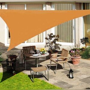 New In Bag! Waterproof Sun Shade Sail - Orange Triangular Awning